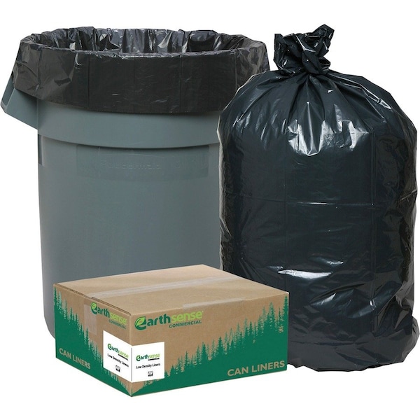 Webster 10 gal Trash Bags, S, 0.85 mil (22 Micron), Black, 500 PK - WBIRNW2410