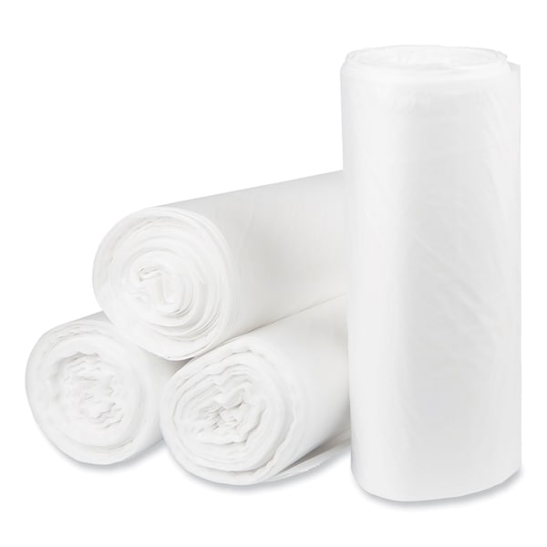 Pitt Plastics 44 gal Trash Can Liners, Standard-Duty, 1.35 mil, Natural, 100 PK - PCRL3750SHN
