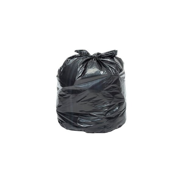 Napco Bag And Film GEC 153; Super Duty Black Trash Bags - 40 to 45 Gal, 2.5 Mil, 100 Bags/Case - RM404625