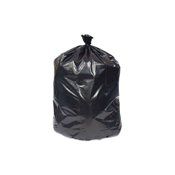 Coastwide REPROCESSED RESIN CAN LINERS, 45 GAL, 1.8 MIL, 40in X 46in, BLACK, 100PK - 814891