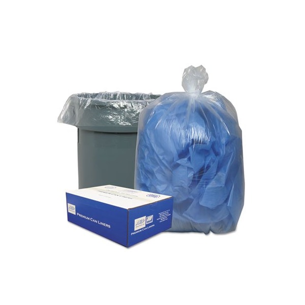 Classicclr LINEAR LOW-DENSITY CAN LINERS, 33 GAL, 0.63 MIL, 33in X 39in, CLEAR, 250PK - 333916C