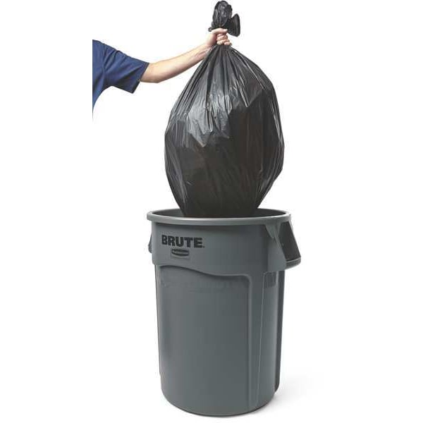 Rubbermaid Commercial 44 gal Round Recycling Bin, Open Top, Blue, Polyethylene, 1 Openings - FG264307BLUE