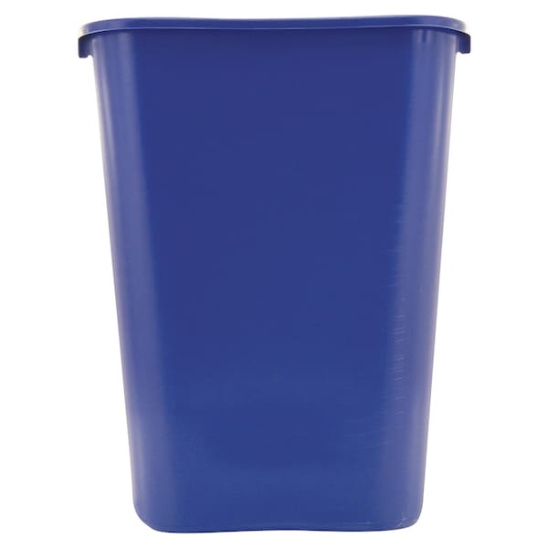Rubbermaid Commercial 41.25 qt. Rectangular Desk Recycling Container, Bronze Vein/Bronze Vein, Plastic - FG295773BLUE
