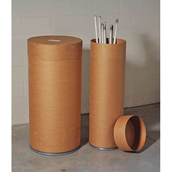 Zoro Select 87 gal Round Recycling Bin, Open Top, Bronze Vein/Bronze Vein, Fiber, 1 Openings - FDCLB87