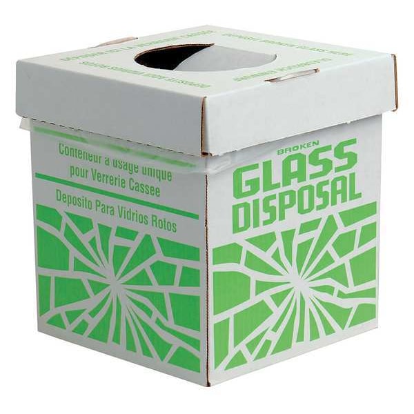 Sp Scienceware Square Recycling Collection Box, Flat with Top Opening, White, Corrugated Cardboard, 1 Openings - F24653-0002