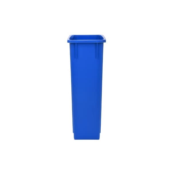 Alpine Industries 23 Gallon Blue Slim Recycle Bin - ALP477-R-BLU 