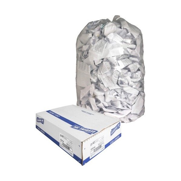 Genuine Joe Genuine Joe Can Liners, 55-60 Gallon, 0.8 mil, 38inx58in, CL, 100PK - GJO01014