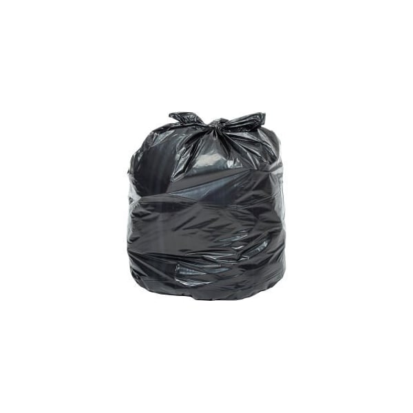 Napco Bag And Film GEC 153; 2X Heavy Duty Black Trash Bags - 40 to 45 Gal, 1.7 Mil, 100 Bags/Case - RTP4047