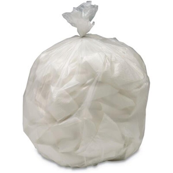 Sticky Situation 24 x 30 in. Low-Density Trash Can Liners, White - 0.7 Mil - ST2492816