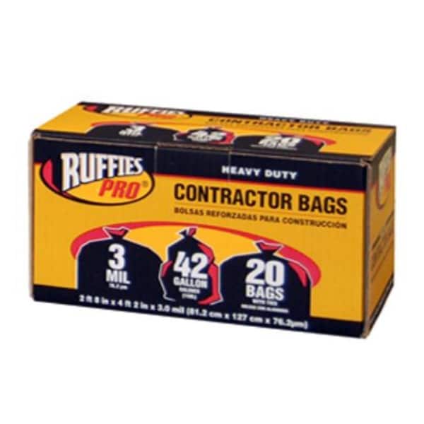 Berry Plastics Ruffies Pro Contractor 42 Gallon Clean Up Bags - BE25121