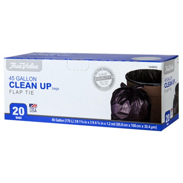 Berry Plastics True Value 45 Gallon Trash Bag - 20 Count, 20PK - 144853