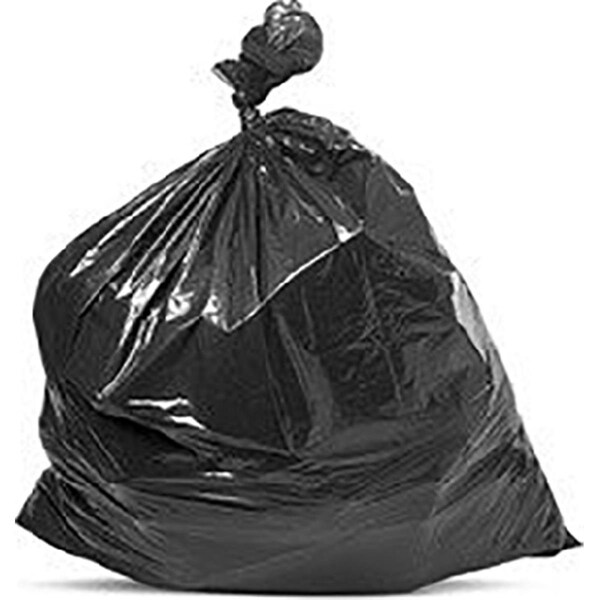 Sticky Situation 39 gal Lawn & Leaf Drawstring Trash Bags - Black; Box of 28 - ST1317796