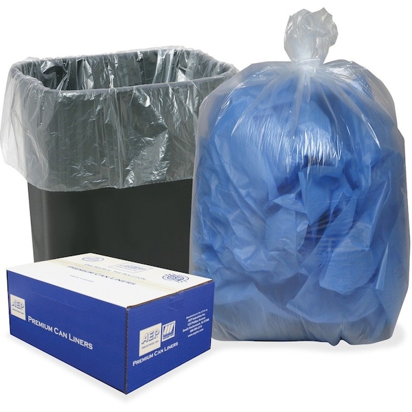 Webster 16 gal Trash Bags, S, Clear, 500 PK - WBI243115C