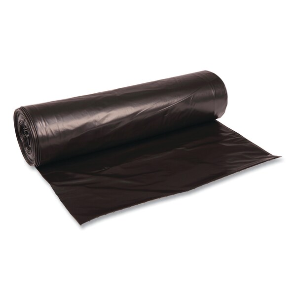 Boardwalk 45 gal Trash Bags, 40 in x 46 in, Heavy-Duty, 0.6 mil, Black, 100 PK - H8046HKKR01