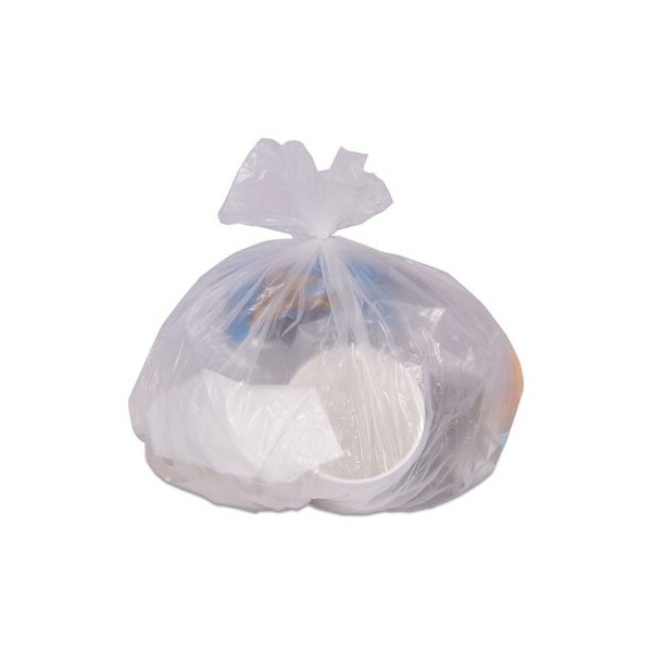 Coastwide HIGH-DENSITY CAN LINERS, 10 GAL, 8 MIC, 24in X 24in, NATURAL, 1000/CARTOM - 275497