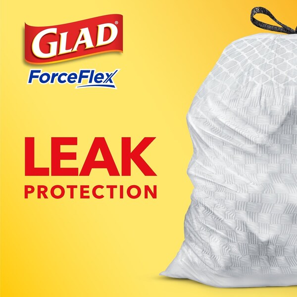 Glad Glad ForceFlex 13 gal No Scent Scent Tall Kitchen Bags Drawstring 90 pk 0.72 mil - 78536
