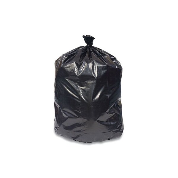 Coastwide REPROCESSED RESIN CAN LINERS, 60 GAL, 1.5 MIL, 38in X 58in, BLACK, 100PK - 394139