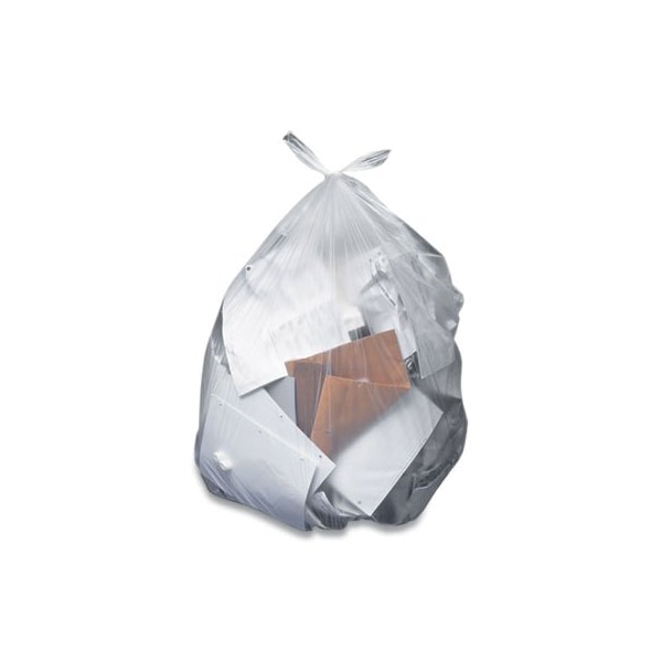 Coastwide LINEAR LOW-DENSITY CAN LINERS, 60 GAL, 1.3 MIL, 38in X 58in, CLEAR, 100PK - 847292