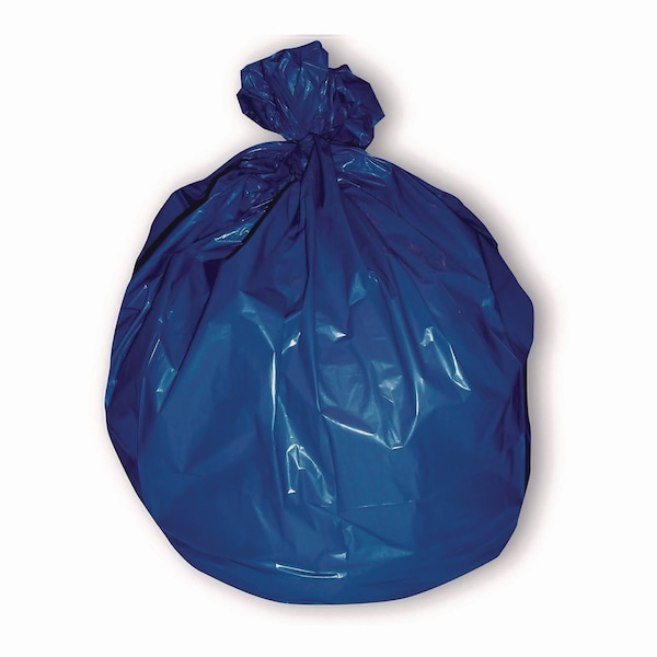 Heritage Linear Low-Density Can Liners for Recyclable Waste, 45 gal, 1.3 mil, 40in x 46in, Blue, 100PK - H8046PX