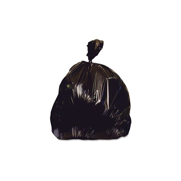 Unisan LOW-DENSITY REPRO CAN LINER, 33 GALLON, 2 MIL, BLACK, 33 X 39, 100PK - X6639QK