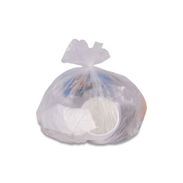 Coastwide HIGH-DENSITY CAN LINERS, 10 GAL, 6 MIC, 24in X 24in, NATURAL, 1000PK - 814902