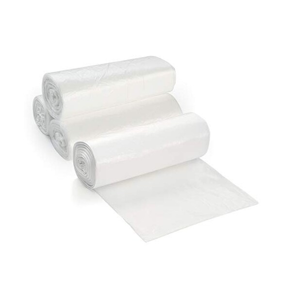 Proheal 7-10 Gal Clear Trash Bags -Small - Medium Garbage Can Liners-  8 Microns 20 Coreless Rolls, 1000PK - 016-LN122-1000CASE