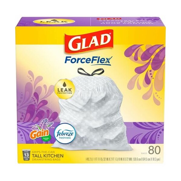Clorox BAGS, TRASH, ODRSHIELD, 13GAL, 3PK - CLO78902CT