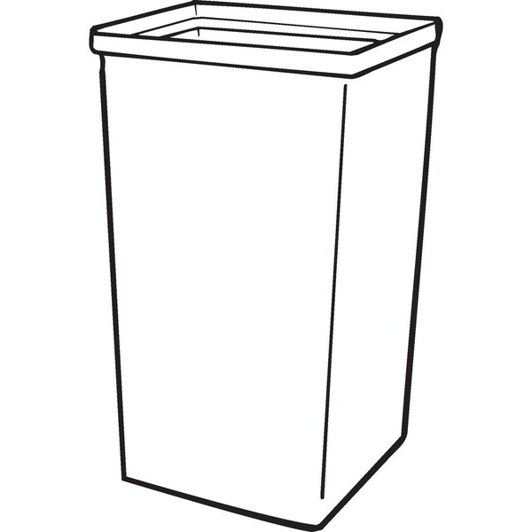 Rubbermaid Commercial 24.50 gal Trash Bags, Gray, 4 PK - RCP3566GRACT