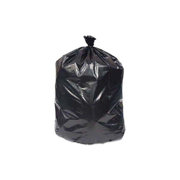 Coastwide REPROCESSED RESIN CAN LINERS, 60 GAL, 1.8 MIL, 38in X 58in, BLACK, 100PK - 814888