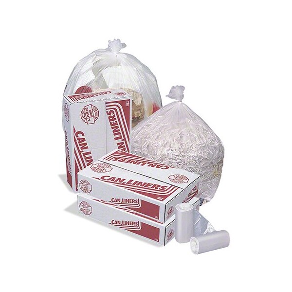 Pitt Plastics MR38603MC Pitt Plasti 38x60 16 mic Natural Hi-D Coreless Can Liner, 200PK - MR-38603-MC