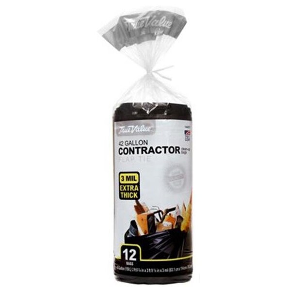 Berry Plastics Berry Plastics 144873 42 gal True Value Contractor Trash Bag - 12 Per Case - 144873