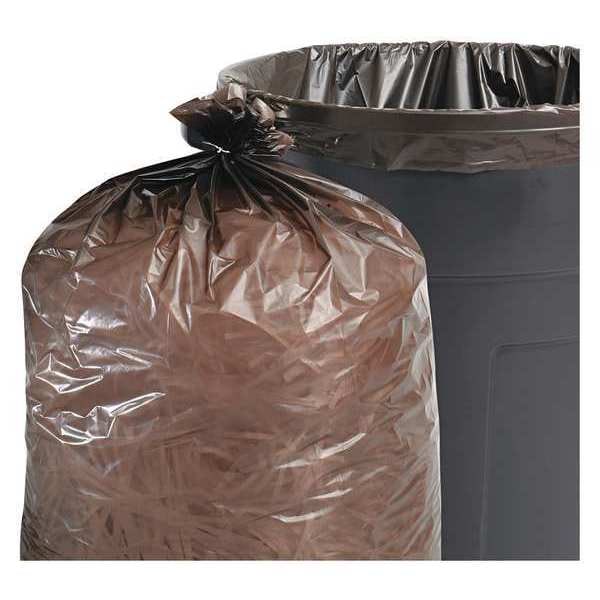 Stout 60 gal Trash Bags, 36 in x 58 in, Extra Heavy-Duty, 1.5 mil, Brown/Black - T3658B15