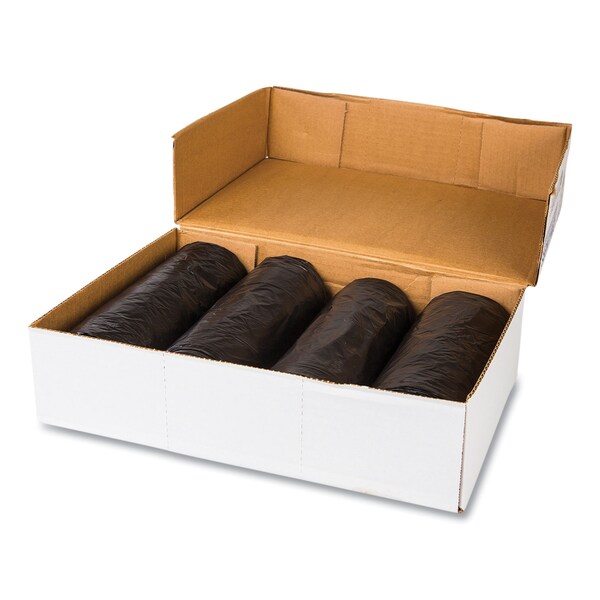 Inteplast Group 55 gal Trash Bags, 36 in x 60 in, Super Heavy-Duty, 0.87 mil, Black, 150 PK - S366022K