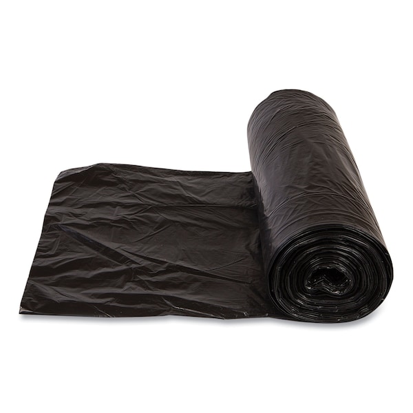 Inteplast Group 55 gal Trash Bags, 36 in x 60 in, Super Heavy-Duty, 0.87 mil, Black, 150 PK - S366022K