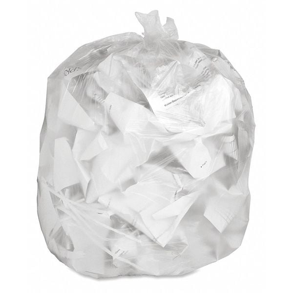 Genuine Joe 10 gal Trash Bags, S, 0.24 mm, Translucent - GJO70010
