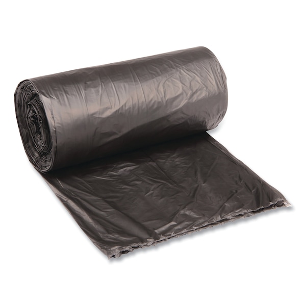 Boardwalk 10 gal Trash Bags, 48 in x 23 in, 0.35 mil, Black, 500 PK - H4823RKKR01