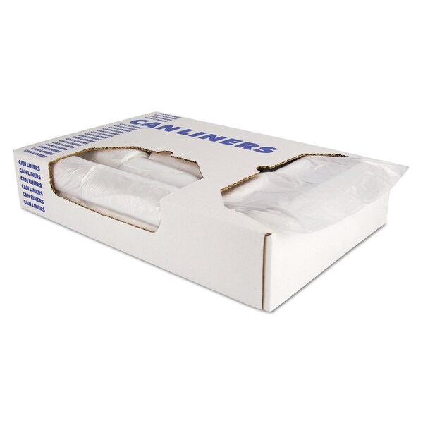 Heritage 33 gal Trash Bags, 33 in x 38 in, Standard-Duty, 9 microns, Natural, 500 PK - V6638LN R01