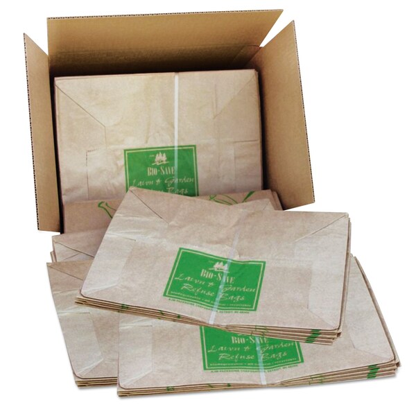 General 30 gal Trash Bags, 16 in x 35 in, Wet-Strength, Kraft - BAG RBR30105BO