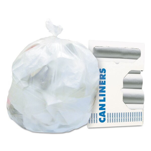 Heritage 16 gal Trash Bags, 24 in x 33 in, Standard-Duty, 8 microns, Natural, 1000 PK - Z4833LN R01