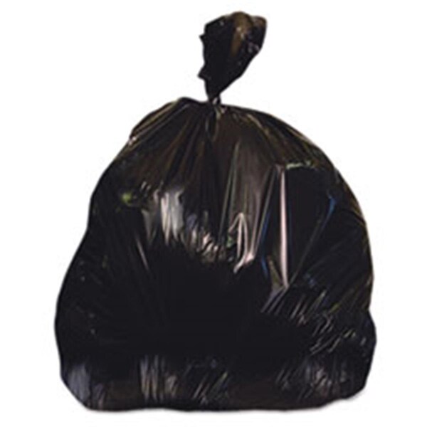 Unisan HER 60 gal 1.25 Mil Low-Density Garbage Bags; Black - 38 x 58 in. - 100 Per Case - H7658SK