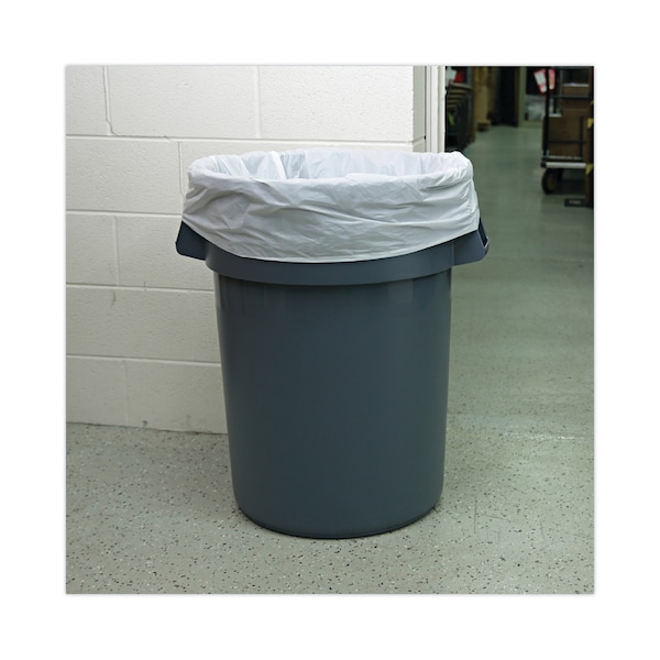 Boardwalk 55 gal Trash Bags, 38 in x 58 in, 0.63 mil, White - BWK515