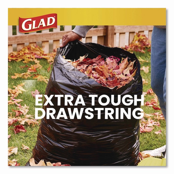 Glad 30 gal Trash Bags, 30 in x 33 in, Super Heavy-Duty, 1.05 mil, Black - 78952