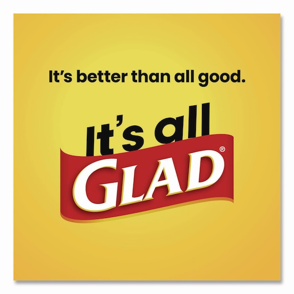 Glad 30 gal Trash Bags, 30 in x 33 in, Super Heavy-Duty, 1.05 mil, Black - 78952