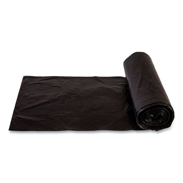 Inteplast Group 10 gal Trash Bags, 24 in x 24 in, Light-Duty, 6 microns, Black, 1000 PK - EC242406K