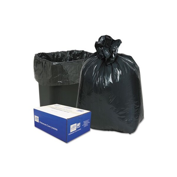 Webster Industries 16 gal Contaminated Waste Bag, Small, Black, 500 PK - 243115B
