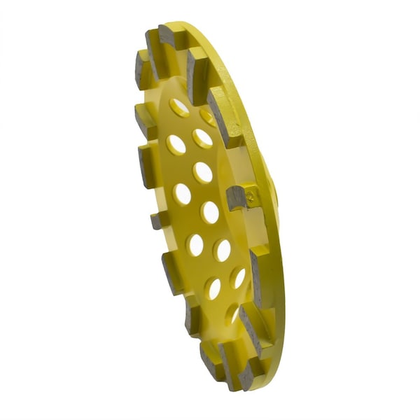 Rueda de copa de turbina abrasiva de 7 pulgadas con cuerpo de acero y roscas de 5/8 pulgadas-11 - 7STRCW de Specialty Diamond