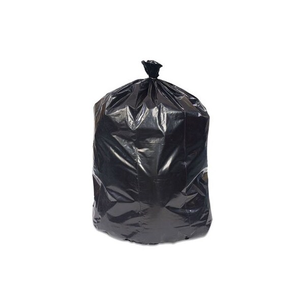 Coastwide REPROCESSED RESIN CAN LINERS, 45 GAL, 1.5 MIL, 40in X 46in. BLACK, 100PK - 394140