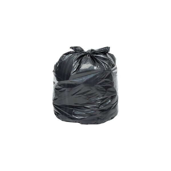 Napco Bag And Film GEC 153; Light Duty Black Trash Bags - 7 to 10 Gal, 0.23 Mil, 1000 Bags/Case - NR242406K