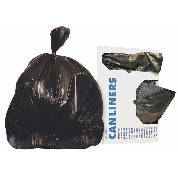 Heritage Bag Trash Bag, 43X46, Black, 1.5Mil, Repro, PK100 - X8646AK