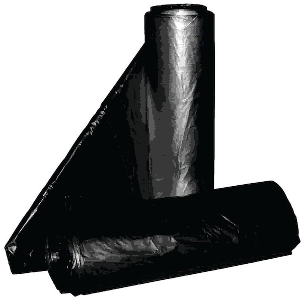 Aluf Plastics Royal Crown Top Liner, 40 x 46 in, 45 gal Capacity, Metalocene Blend, Black - RCT-45X